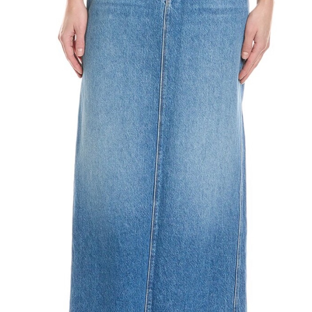 MOTHER candy stick denim maxi skirt
